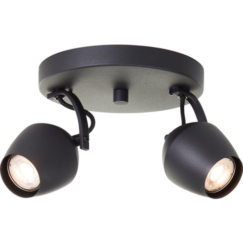 Brilliant G06724/86 Deckenleuchte 20cm Plafondlamp GU10 Zwart