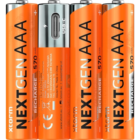 XTORM NextGen Oplaadbare AAA batterij (potlood) NiMH 570 mAh 1.2 V 4 stuk(s)