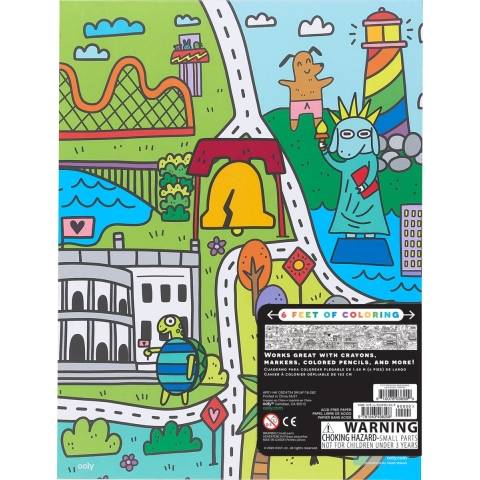 Ooly Uitvouwbaar Kleurboek - Panorama - VS Road Trippin' - Ooly - OneSize - Kleurboek