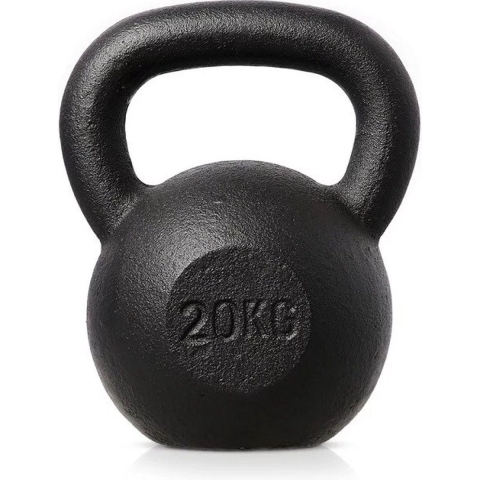 HMS Fitness Kettlebell - Gietijzer - 20 kg - Zwart