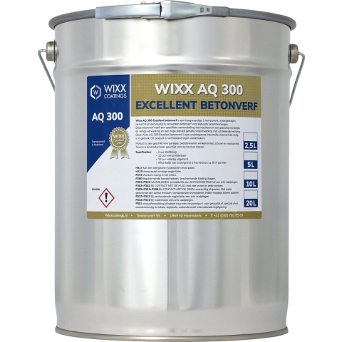 Wixx AQ 300 Excellent Betonverf RAL 3020 | Verkeersrood 20L