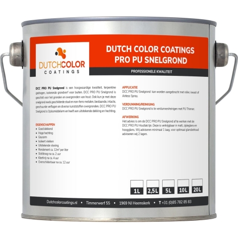 DCC PRO PU Snelgrond RAL 9005 | Gitzwart 2.5L