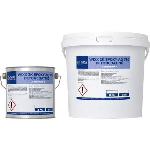 Wixx 2K Epoxy AQ 750 Betoncoating RAL 1015 | Ivoorwit