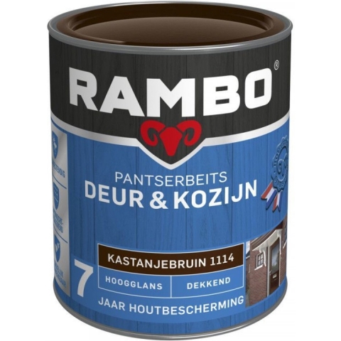 Rambo Pantserbeits Deur&Kozijn Dekkend Kastanjebruin 2.25L