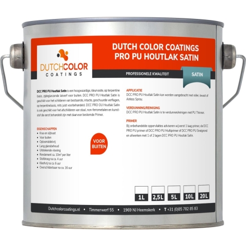 DCC PRO PU Houtlak Satin Grachtengroen | Q0.05.10 1L