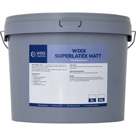 Wixx Superlatex Matt voor Binnen en Buiten 10L
