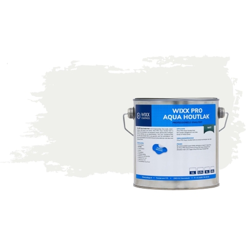 Wixx PRO Aqua Houtlak Matt RAL 9016 | Verkeerswit 10L