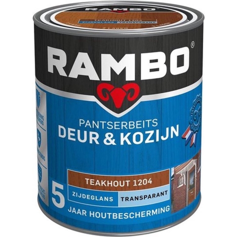 Rambo Pantserbeits Deur&Kozijn Transparant Teakhout 2.25L