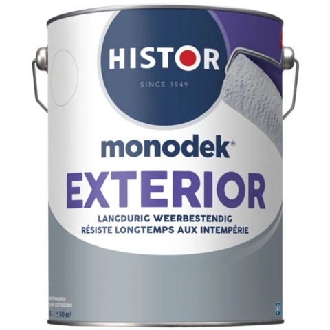 Histor Monodek Exterior Muurverf Mat RAL 9003 | Signaalwit 2.5L