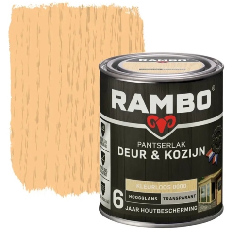 Rambo Pantserlak Deur en Kozijn Kleurloos 0.75L