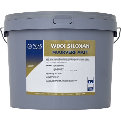 Wixx Siloxan Buitenlatex Matt Wit 10L