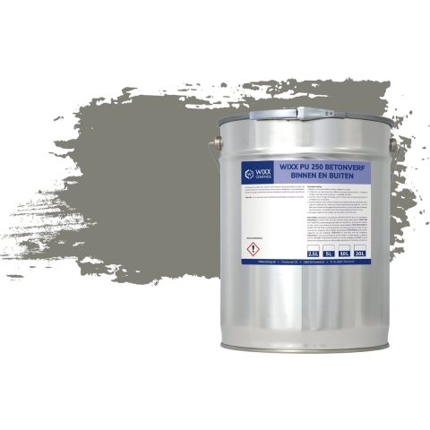 Wixx PU 250 Betonverf Buiten en Binnen RAL 7023 | Betongrijs 2.5L