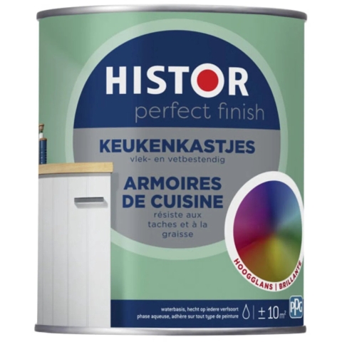 Histor Perfect Finish Keukenkastjes Hoogglans Wit 1.5L