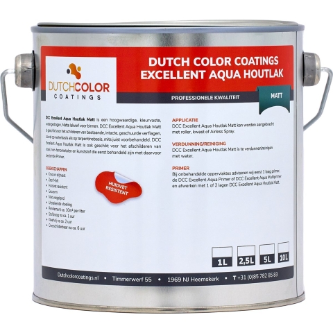 DCC Excellent Aqua Houtlak Matt Wit 20L