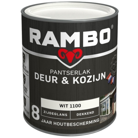 Rambo Pantserlak Deur en Kozijn Wit 0.75L