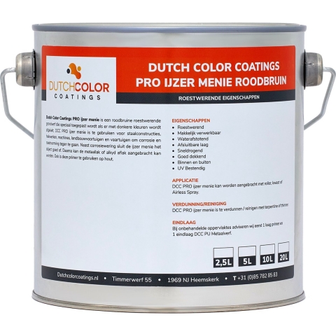 DCC PRO IJzermenie Roodbruin RAL 8012 | Roodbruin 5L