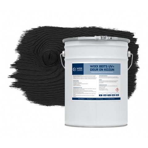 Wixx Deur en Kozijn Beits UV+ Zwart 2.5L