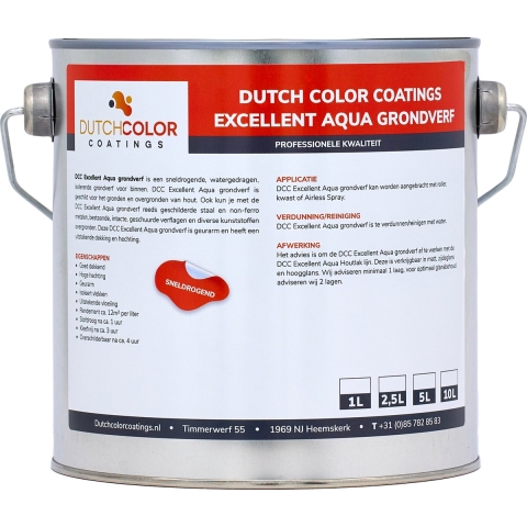 DCC Excellent Aqua Grondverf RAL 9010 | Zuiver Wit 20L