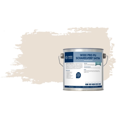 Wixx PRO PU Schakelverf Satin RAL 9001 | Crèmewit 5L