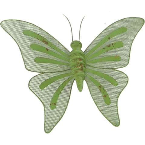 Deco Vlinder Fab 44x3,5x33cm metaal