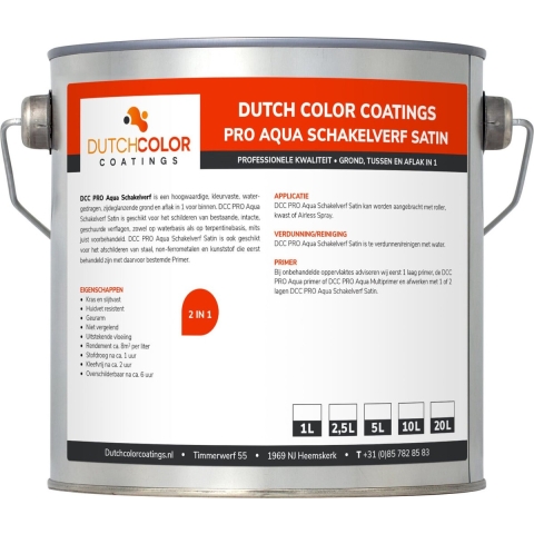 DCC PRO Aqua Schakelverf Satin RAL 9001 | Crèmewit 20L