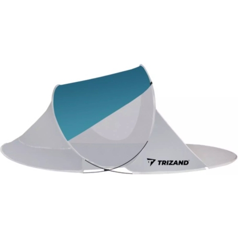 Strandtent - turquoise / grijs - polyester - 220 x 120 x 90 cm - pop-up strandtent -