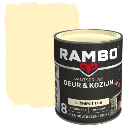 Rambo Pantserlak Deur en Kozijn Crèmewit 1.5L