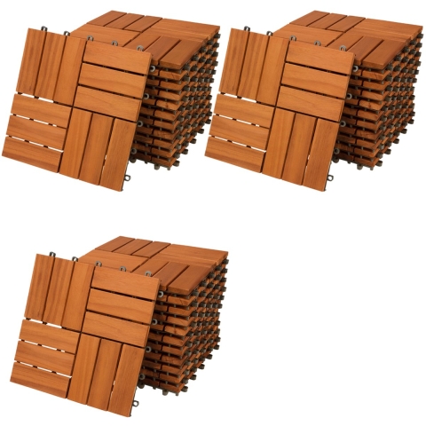 Houten Tegel Acacia Mozaïek 33 Set 30x30cm