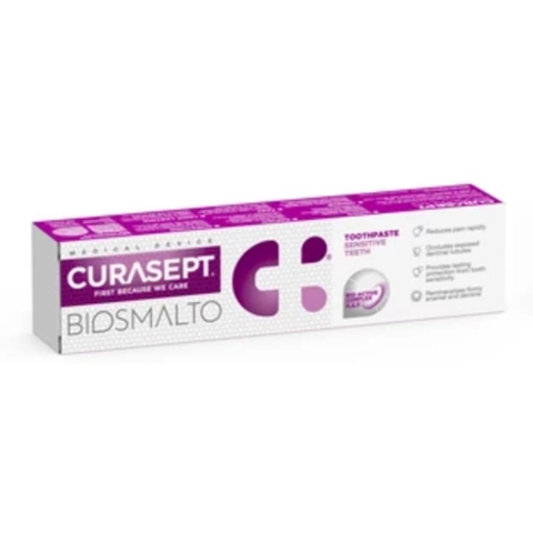 2x Curasept Tandpasta Biosmalto Gevoelige Tanden 75 ml