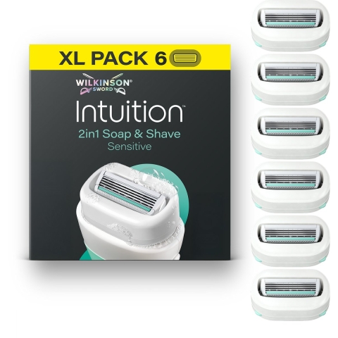Wilkinson Intuition 2in1 Soap and Shave Navulmesjes 6 stuks