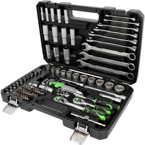 KS Tools 512.0092 COMPETITION 1/4 + 3/8 Steckschlüssel -Satz 512.0092 Dopsleutelinzetstuk