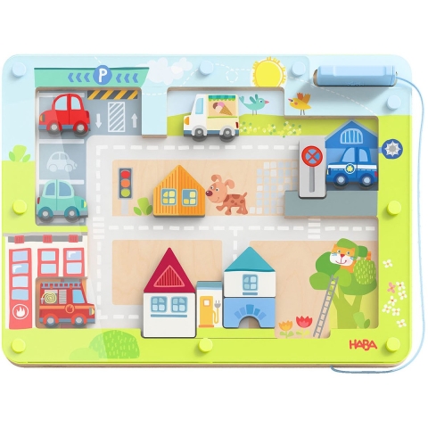 HABA Magnetisch Bordspel - Vario City - HABA - OneSize - Spel
