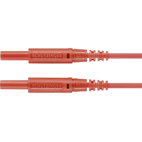 Schützinger MSFK A301 / 0.5 / 100 / RT Meetsnoer Stekker 2 mm Stekker 2 mm Rood 1 stuk(s)