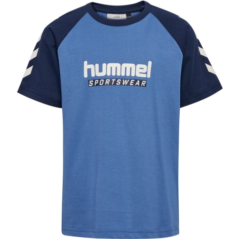 Hummel T-Shirt - hmlJr Logo - Nederlands Blue - Hummel - 11-12 jaar (146-152) - T-Shirts