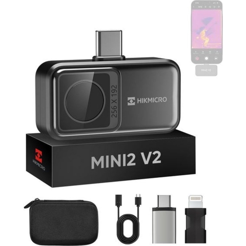 HIKMICRO Mini2 V2 Warmtebeeldcamera Voor IOS/Android -20°C T/m 400°C - 256 × 192px - IP40