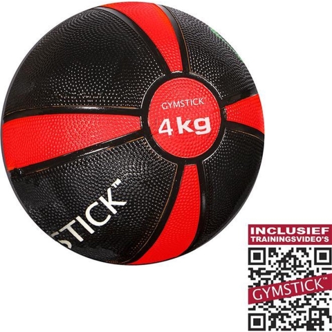 Gymstick Medicijnbal - Met trainingsvideo's - 4 kg