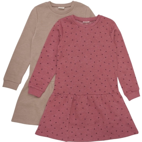 Minymo Jurken - 2-pack - Apple Boter - Minymo - 5 jaar (110) - Jurk