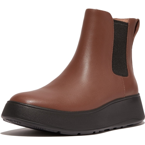 FitFlop F-MODE FLATFORM Dames Chelsea Boots Rijk Bruin