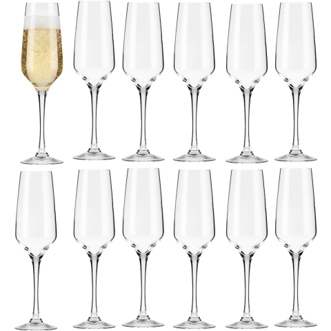 Vicrila Champagneglas - 12x - Noah - gehard glas - 17,5 cl - flutes - prosecco / cava -