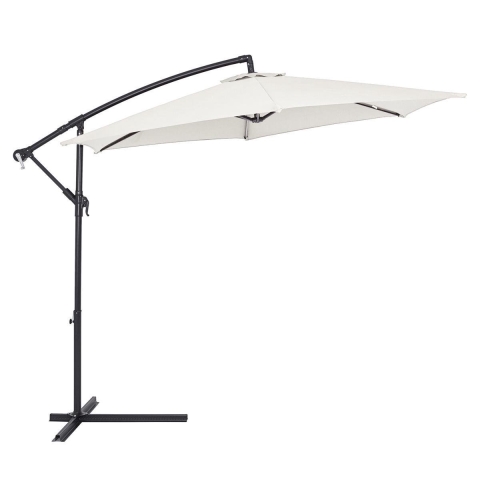 Zweefparasol Crème Alu Ø330cm UV-bescherming 80+