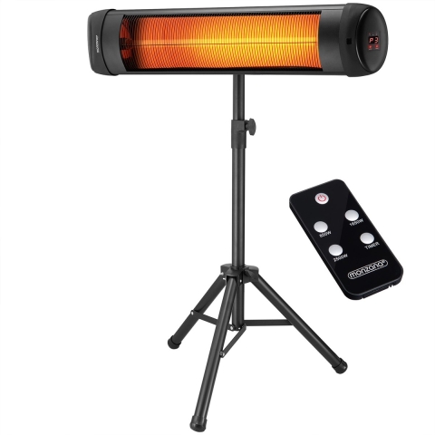 Terrasverwarmer MZH5000 Zwart 2500W met Standaard
