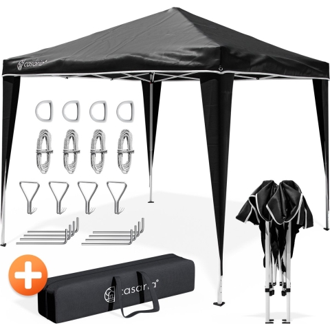 Paviljoen Capri Zwart 3x3m UV-bescherming 50+
