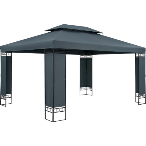 Paviljoen Elda XXL Antraciet 3x4m UV-bescherming 50+