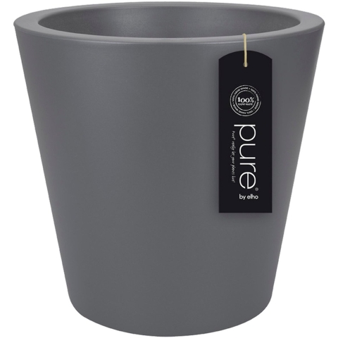 Bloempot Pure straight round 65 antraciet elho - Elho