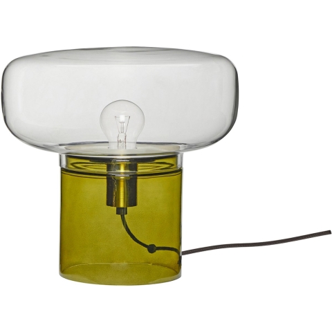 Hübsch - Crave Tafellamp Clear/Dark Green