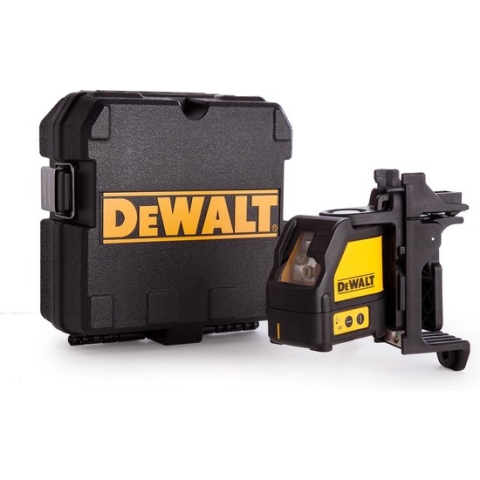 DeWALT DW088K Zelfnivellerende kruis-/lijnlaser in koffer - 2 lijnen - Rood - 15m