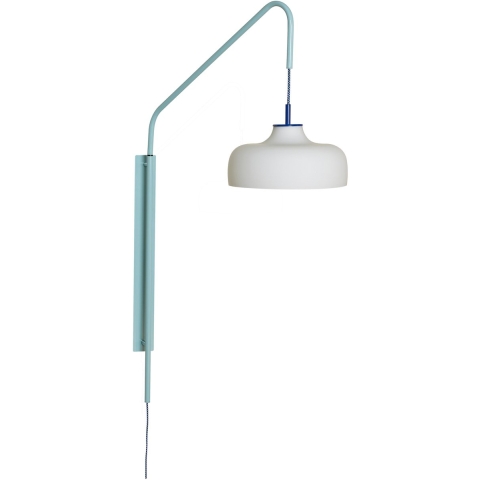 Hübsch - Current wandlamp, lichtblauw, uitsteek 71 cm