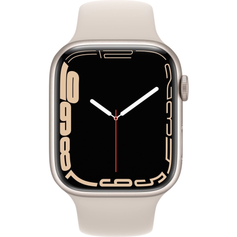 Refurbished Apple Watch Series 7 45mm Wit Als nieuw
