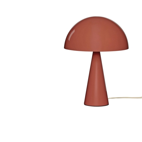 Hübsch - Mush Mini tafellamp, rood, metaal, hoogte 34 cm