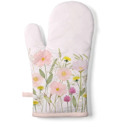 Ambiente Ovenwant pastel flowers roze